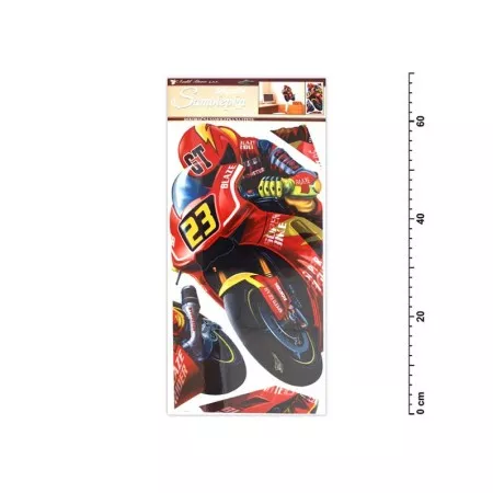 Samolepky na zeď 10138 motorka 69x32cm