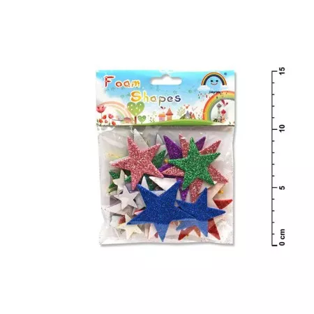 Samolepky na zeď hvězdy metalické 887156