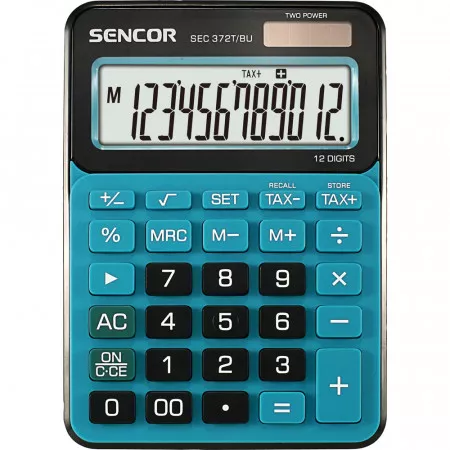 Sencor SEC 372T/BU modrá, stolní kalkulačka