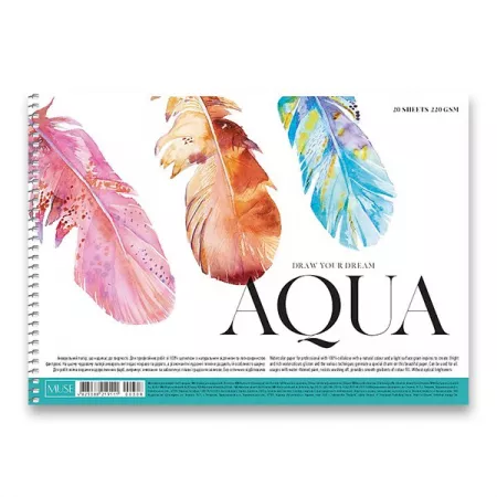Skicák Shkolyaryk Muse Aquarelle A4, 20 listů