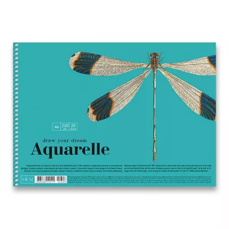 Skicák Shkolyaryk Muse Aquarelle A4, 20 listů