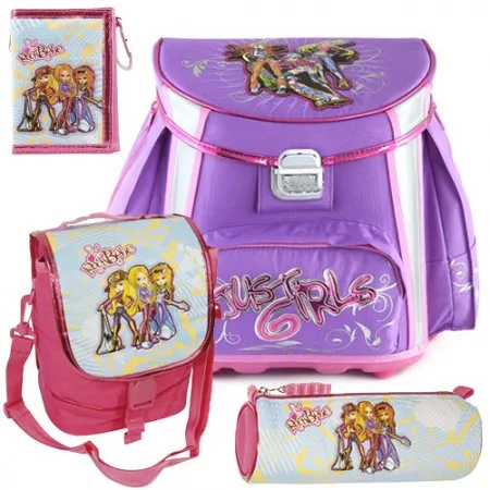 Školní aktovka Cool Victory set, RockBabe, 4-dílná sada