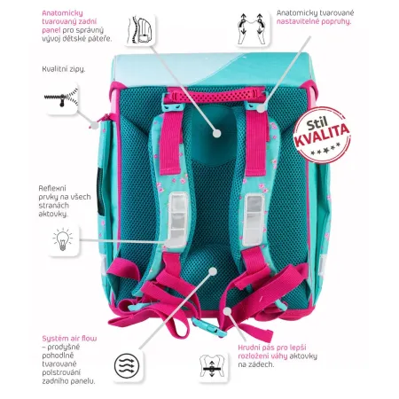 Školní aktovka Cute girl - POSLEDNÍ KUS !!