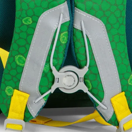 Školní aktovka Jurassic adventure - dinosaurus, zelená