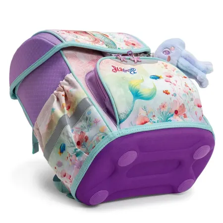 Školní aktovka Mermaid - mořská panna, fialová