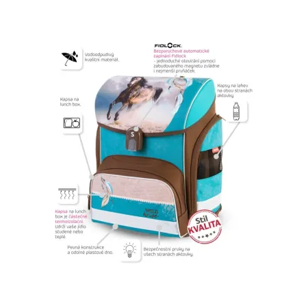 Školní aktovka Wild Horse - poslední kus !!