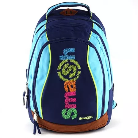 Školní batoh 062136 Smash 2v1, tyrkysový - modré zipy