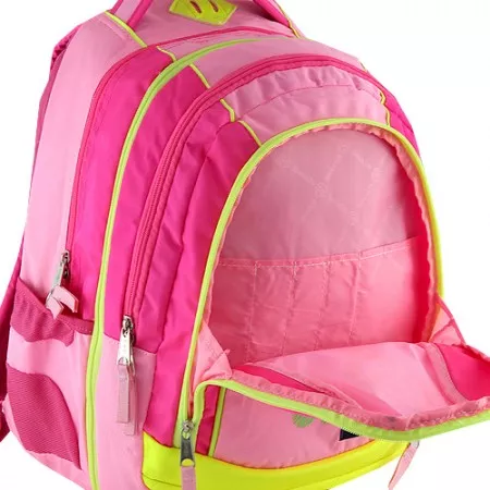 Studentský batoh 062139 Smash 2v1, růžový - žluté zipy