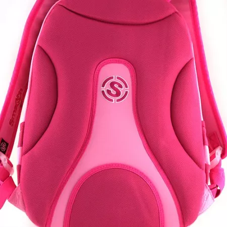 Školní batoh 062139 Smash 2v1, růžový - žluté zipy