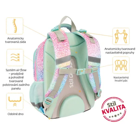Školní batoh Prime Sparkle (ABP0623)