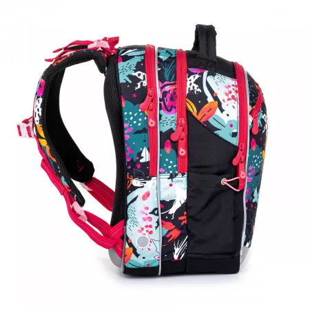 Školní batoh s barevnými kytičkami Topgal COCO 21006 G