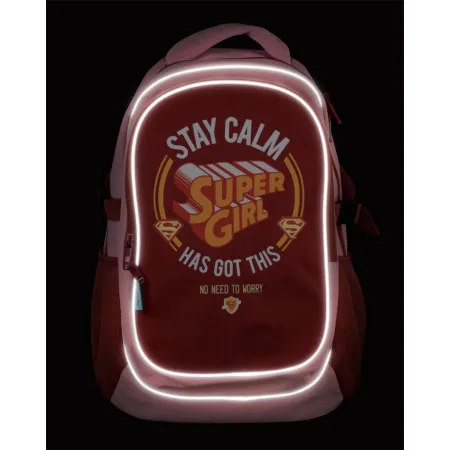 Školní batoh s pončem Supergirl – STAY CALM