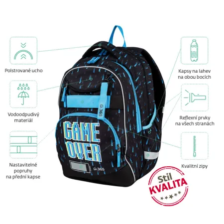 Školní batoh Smart Game Over (ABS0661)