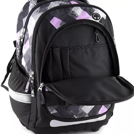 Školní batoh Target, fialové kostky