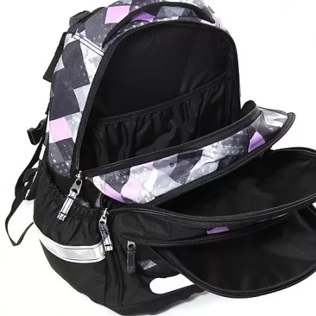 Školní batoh Target, fialové kostky