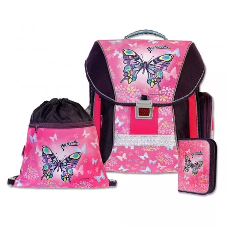 EMIPO školní batohový set Butterfly 3-dílný