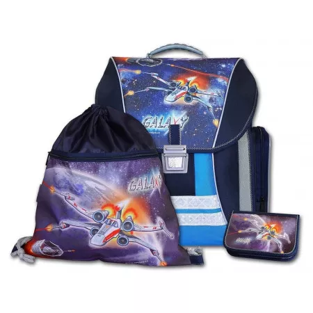 Školní batohový set EMIPO, motiv Galaxy 3-dílný