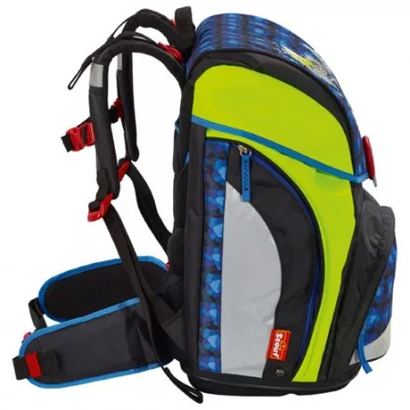 Školní batohový set Scout, Alpha, 5-dílný, Power Tractor