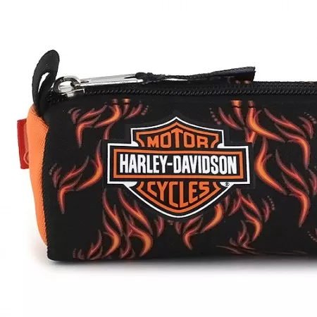 Školní čtvercová etue Harley Davidson, Drak a oheň  