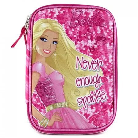 Školní jednopatrový XXL penál Barbie, Sparkle, plněný