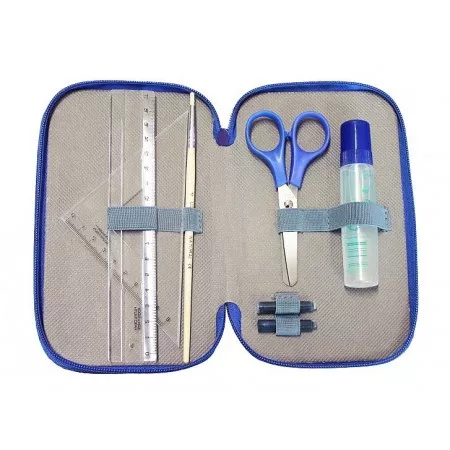 Školní penál EMIPO, s motivem Formule racing, 3-patrový, neplněný 