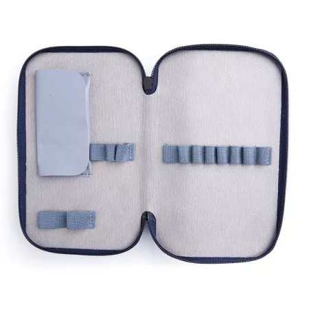 Školní penál EMIPO, s motivem Formule racing, 3-patrový, neplněný 