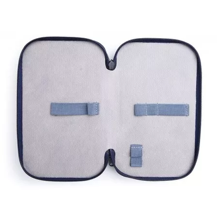 Školní penál EMIPO, s motivem Formule racing, 3-patrový, neplněný 