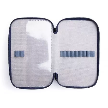 Školní penál EMIPO, s motivem Formule racing, 3-patrový, neplněný 