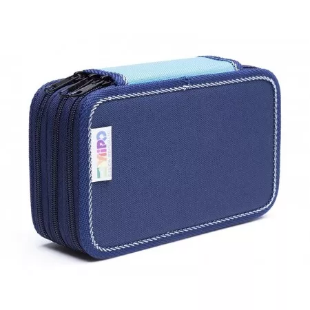 Školní penál EMIPO, s motivem Formule racing, 3-patrový, neplněný 