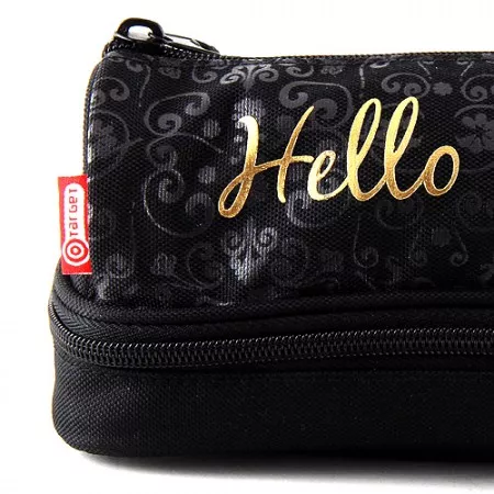 Školní penál Hello Kitty, černý