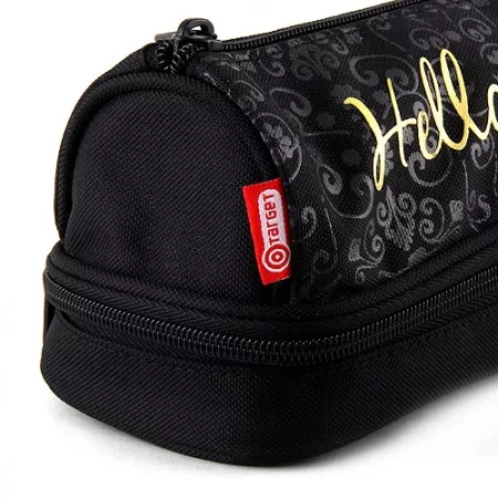 Školní penál Hello Kitty, černý