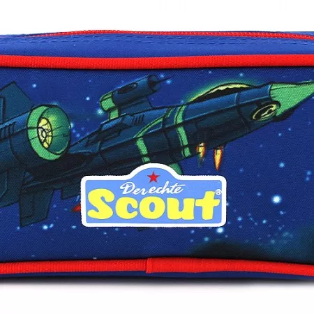 Školní penál Scout, elipsovitý, vesmírná raketa