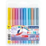 Školní popisovače Centropen 7550/12 trojhranné pastel