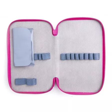 Školní pouzdro 3-patra 01 Deluxe - Amor růžová