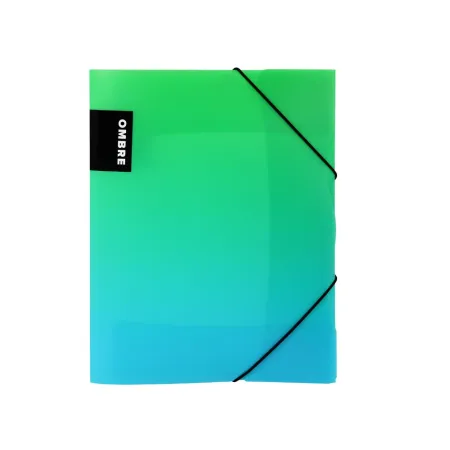 Sloha s gumou A4 PP OMBRE zelená 6-95025