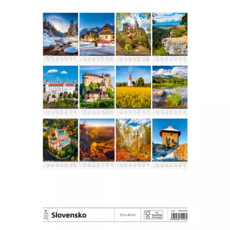 Slovenský kalendár Slovensko (N301-24)