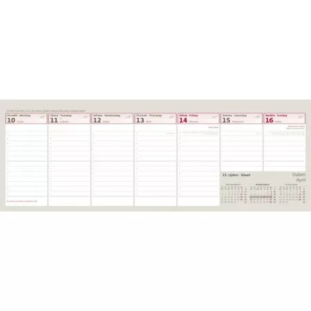 Stolní kalendář 2017 Helma, Manager Professional S59-17