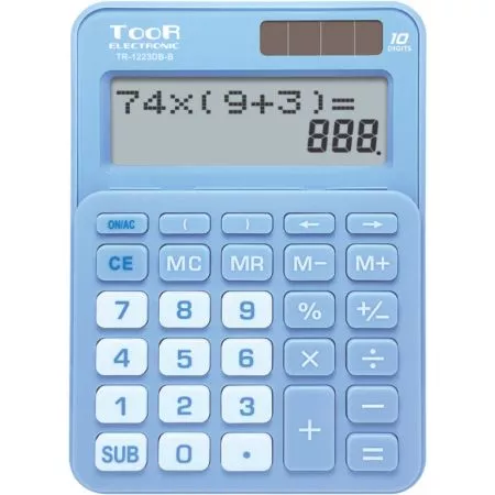 Stolní kalkulačka KW TR-1223DB-B dvouřádková modrá 120-1901