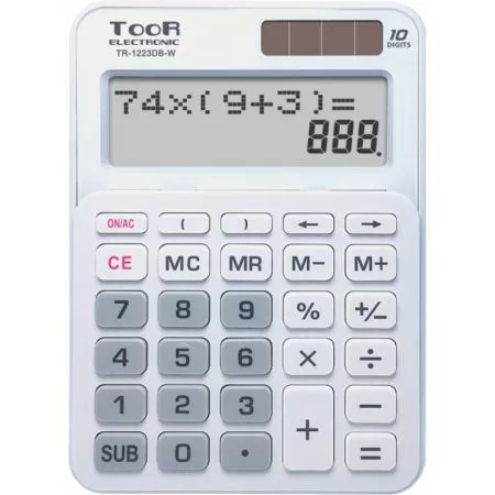Stolní kalkulačka KW TR-1223DB-W dvouřádková bílá 120-1900