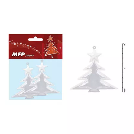 Stromeček bílý akrylový MFP 9,5cm/2ks 8885494