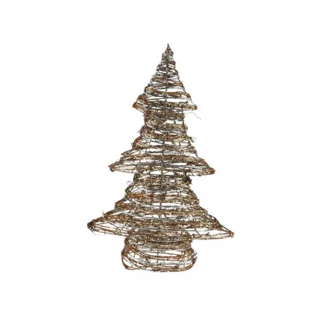 Stromeček ratan MFP zlatý vánoční 43cm 8885937