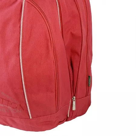 Studentský batoh Benetton, červený, 036370