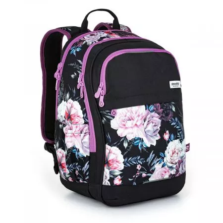 Studentský batoh s květinami Topgal RUBI 22027 