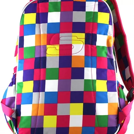 Studentský batoh 053716 Skechers, Rainbow - barevné kostky