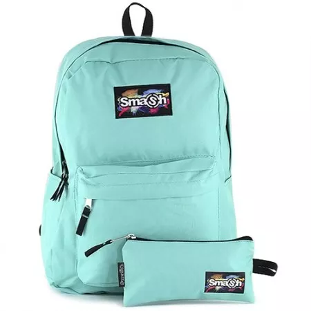 Studentský batoh tyrkysový zelený Smash 