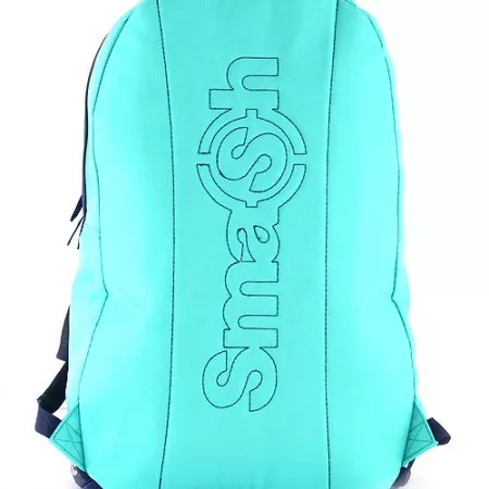 Studentský batoh zelený Smash koženkový pruh
