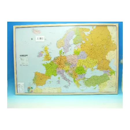 Tabule MAPA EVROPA 90x60 korková