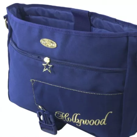 Taška přes rameno Hollywood Star, modrá s výšivkou hvězdy