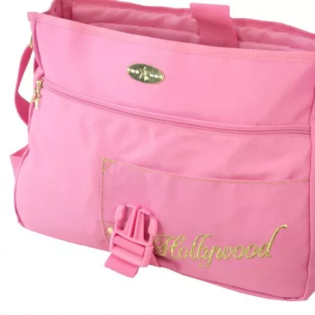 Taška přes rameno Hollywood Star, růžová s výšivkou hvězdy