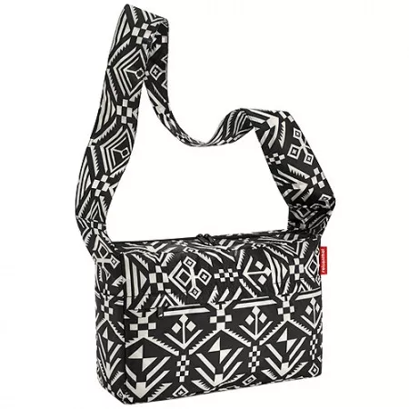 Taška přes rameno Reisenthel, černo-bílá, motiv hopi